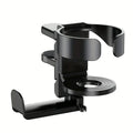 2 IN 1 Slip Cup On Headphone Holder Desk Cup Holder Adjustable Non For Desk Office Supplies Workspace Under Desk Clamp Oasis Select black