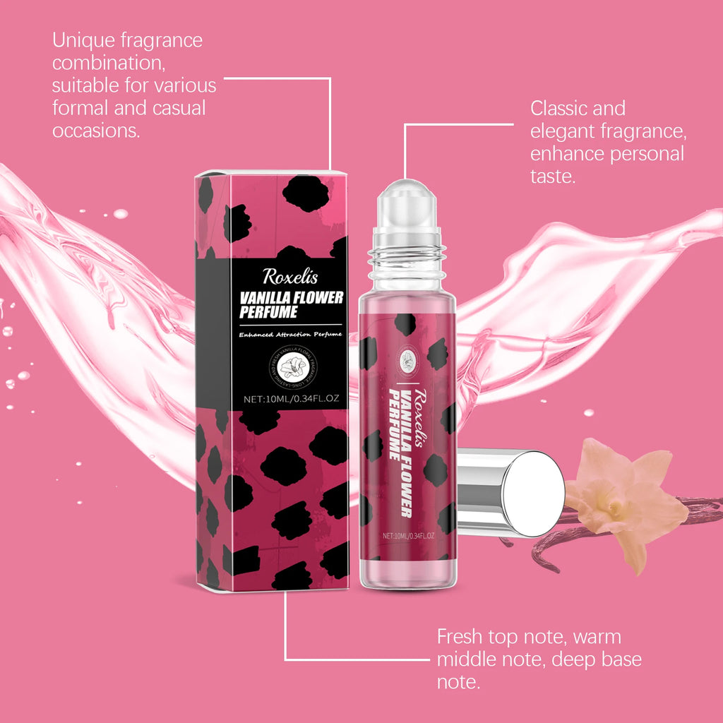10ML Unisex Vanilla Floral Perfume Eau De Toilette Long Lasting Fresh Natural Fragrance Chram Enhancement Daily Sweet Perfume Oasis Select