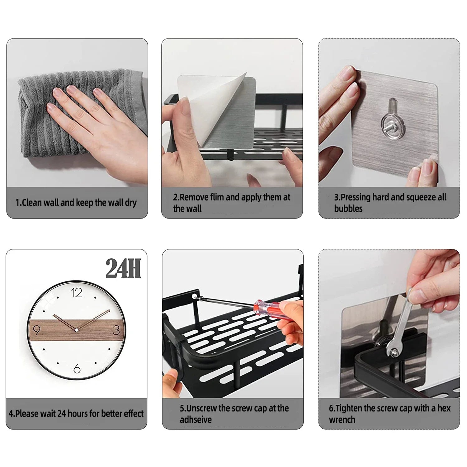 Bathroom Shelf Kitchen Storage Organizer Aluminum Alloy Shampoo Rack Shower Shelf Bathroom Accessories No Drill Shelf Oasis Select