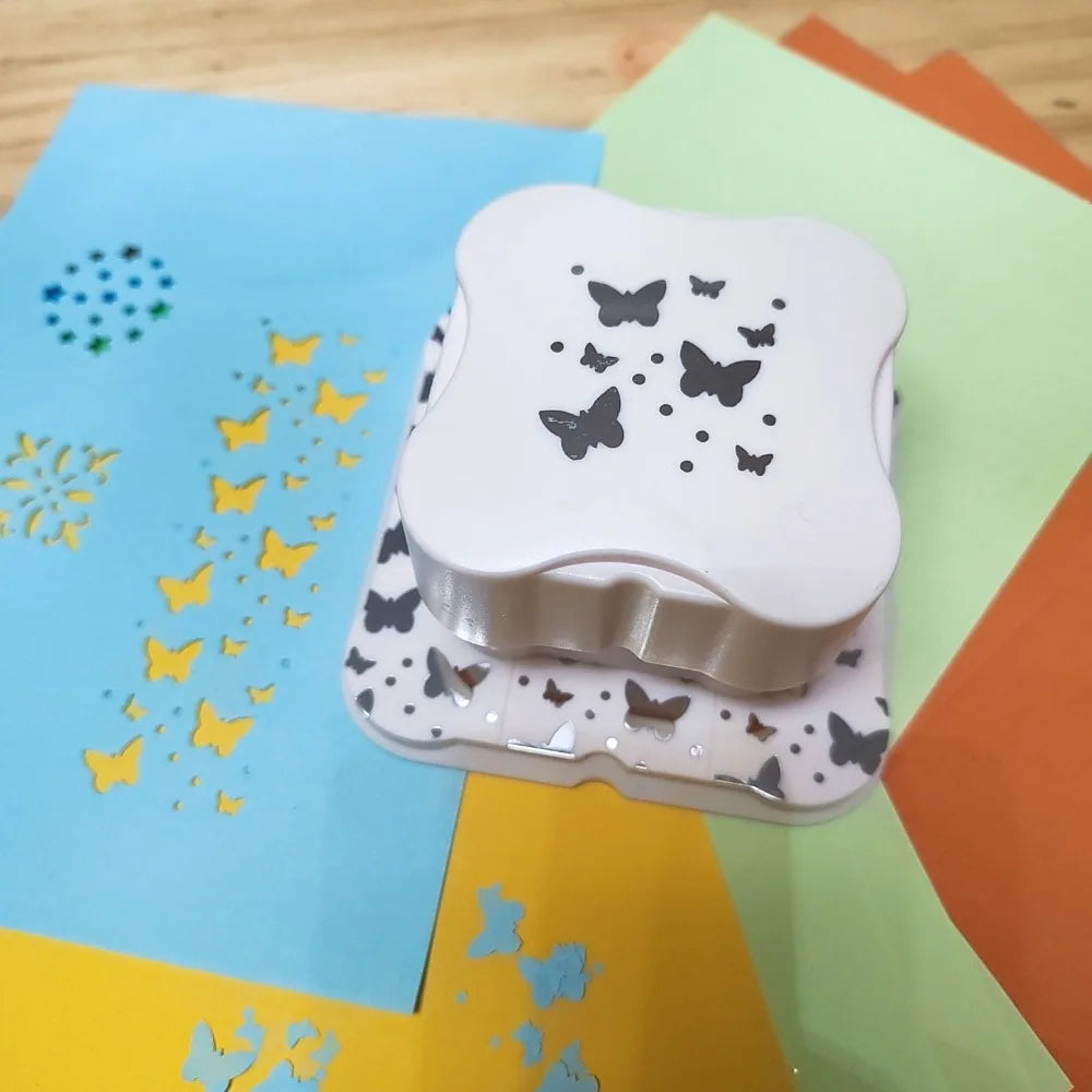 Magnetic Paper Hole Punch Handmade Crafts Tool Embossing Device Labor-Saving Punching Machine Paper Cutter Card Making Oasis Select Style 5