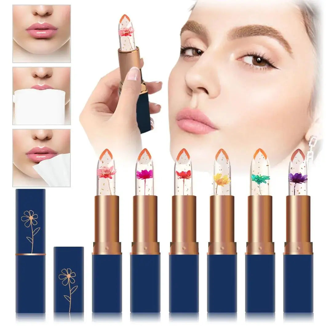 MIRSIST Color Changing Jelly Flower Lipstick – Moisturizing Balm