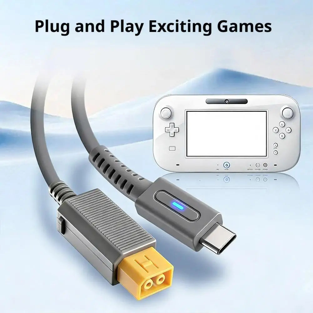 45W USB-C PD Charging Cable for Nintendo Wii U – 1.8m