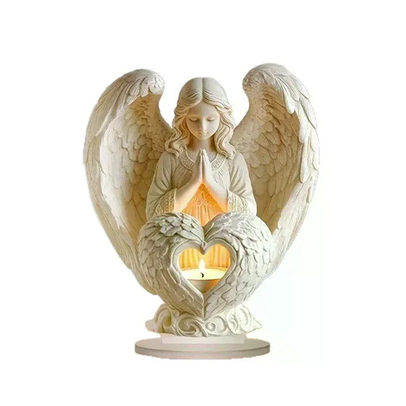 2D Flat Angel Ornament Christmas Decorative Statue White Acrylic Angel Statue Christmas Ornament Purity Symbol Home Decor Oasis Select
