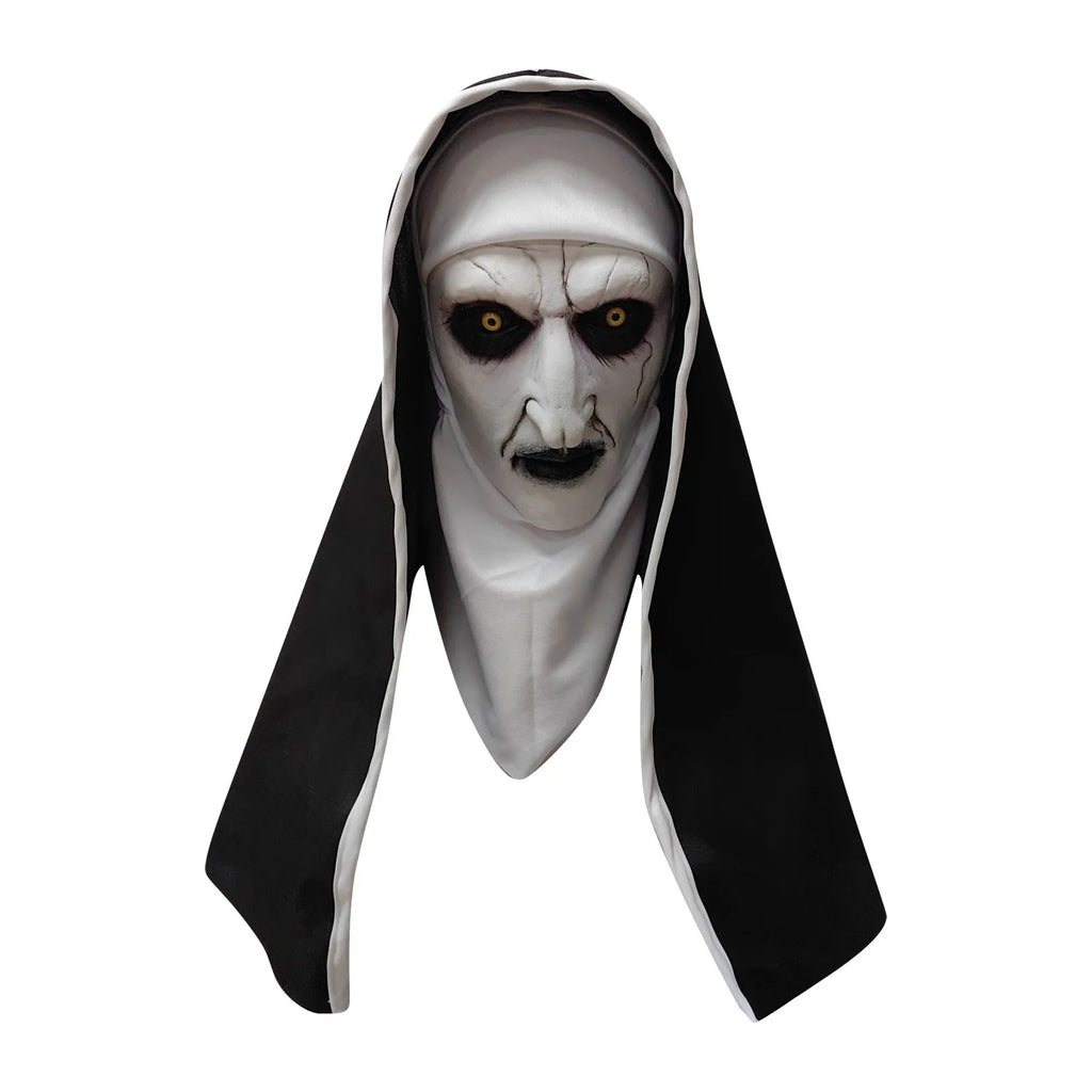 Scary Nun Halloween Latex Full Face Mask – Horror Costume Prop Halloween Horror Mask Oasis Select