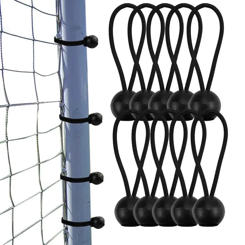 10PC Fixing Tarpaulin Rope Tarp Canopy Bungee Cords Strap Elastic Tent Bungees Ball Camping Accessories Easy Carrying Small tool Oasis Select