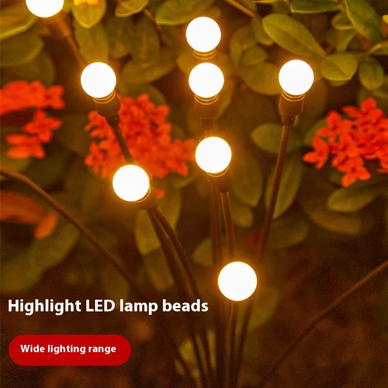 LED Waterproof Solar Firefly Light for Garden and Courtyard Ground Insertion Path Decoration Garden Decoration Oasis Select