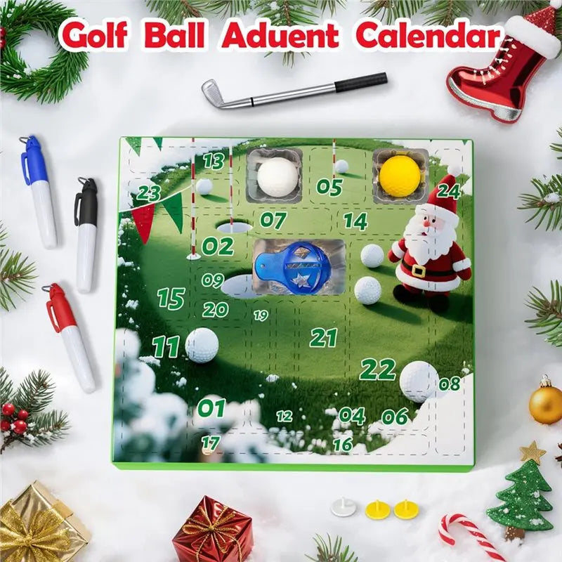 ~WISH Golf Sports Accessories And Decorations Christmas Countdown Gift- Advent Calendar 2025 For Adult Men Boy Golf Set Oasis Select