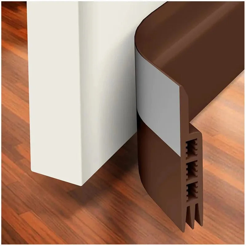 1 Meter Self-Adhesive Door & Window Weather Stripping Porous Windproof Sound Insulation Seal Strip Oasis Select