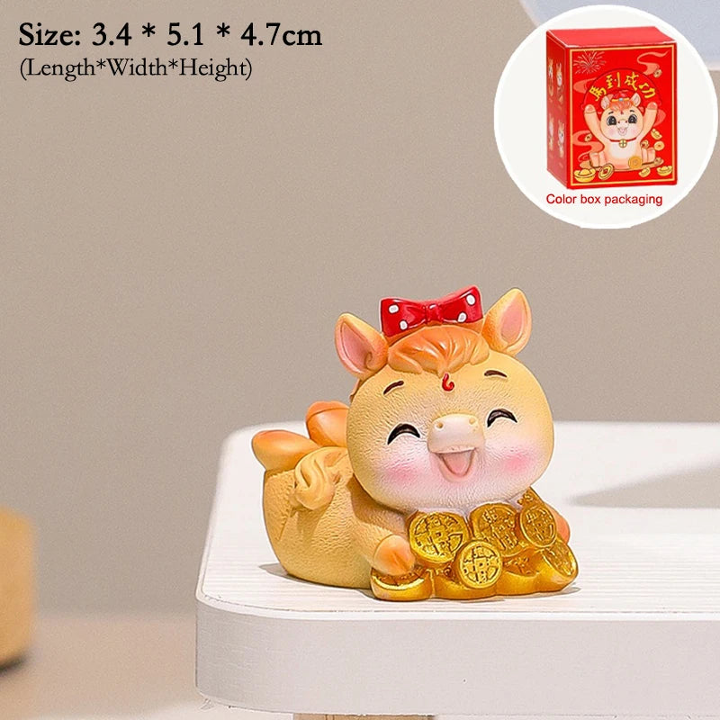 2026 Year Horse Table Decoration Charming Pony Accessory Lucky Cute