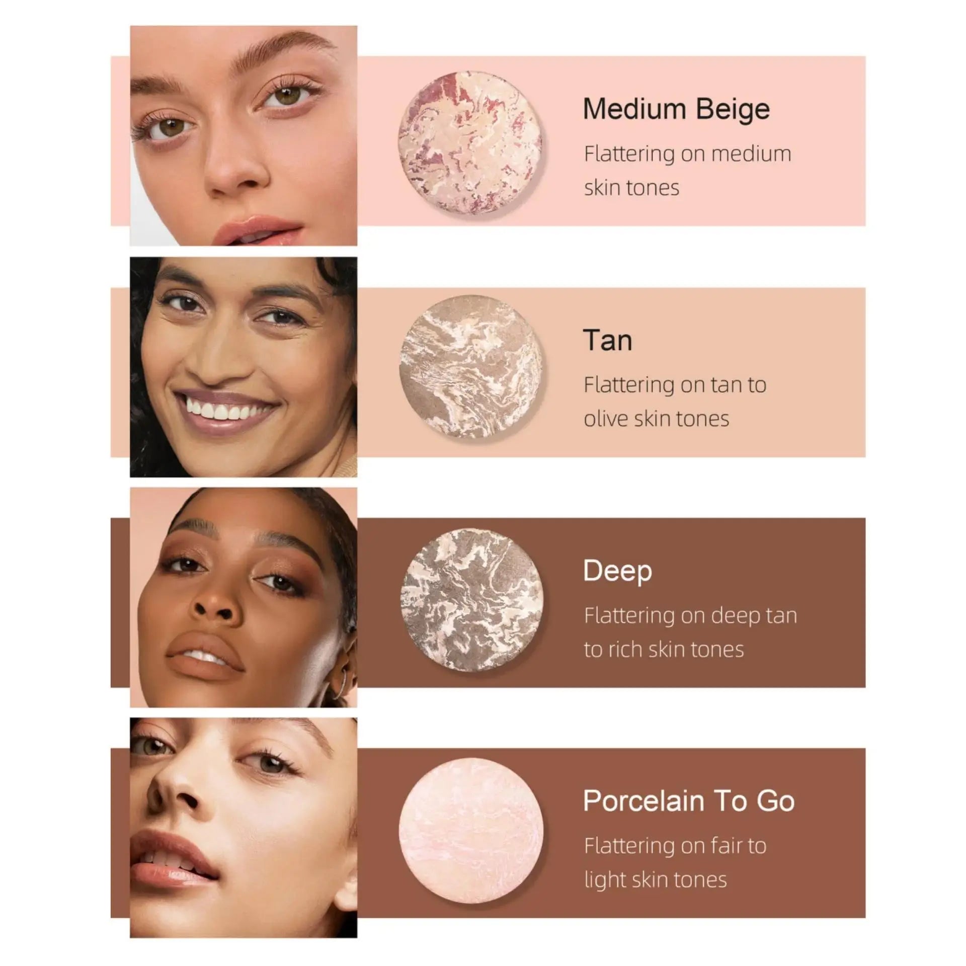 Handaiyan Baked Duo Matte Powder Foundation – 7 Shades
