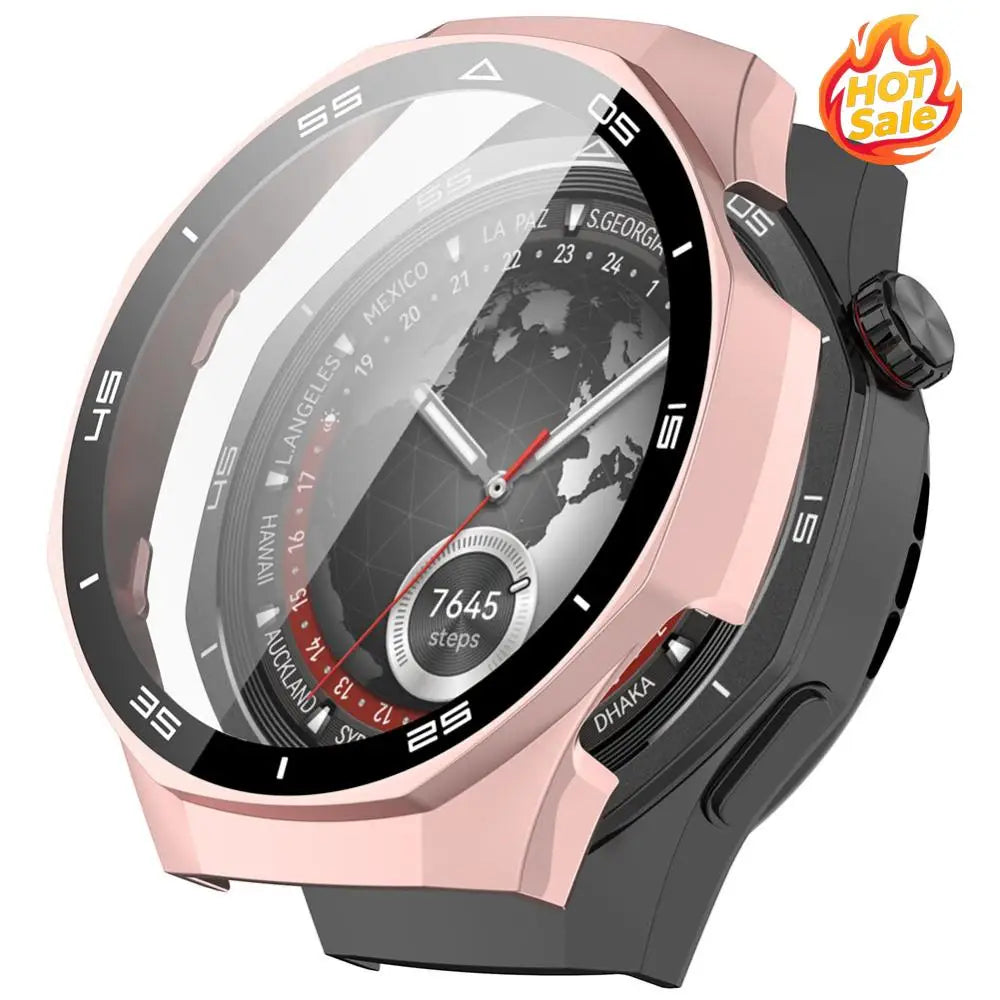 Case PC Case+Tempered Glass Screen Protective Case Shockproof Protective Hard PC Case for Huawei Watch GT 5 Pro 46mm Accessories Oasis Select