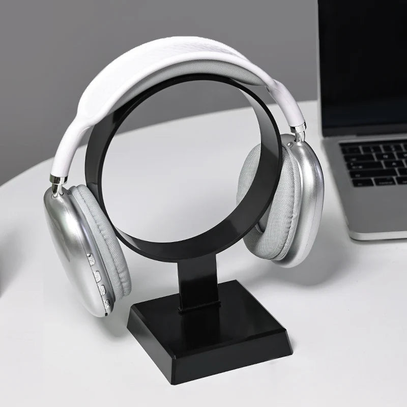 1pc acrylic circular headphone stand detachable transparent/black gaming headset desktop display storage rack Oasis Select