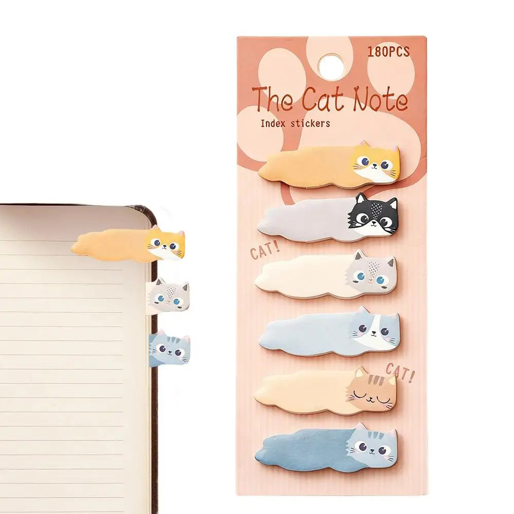 Cartoon Animals Sticky Notes Cat Notepaper Memo Clips Index Tabs Self Adhesive Page Markers Decorative Paper Book marks Office Oasis Select 01