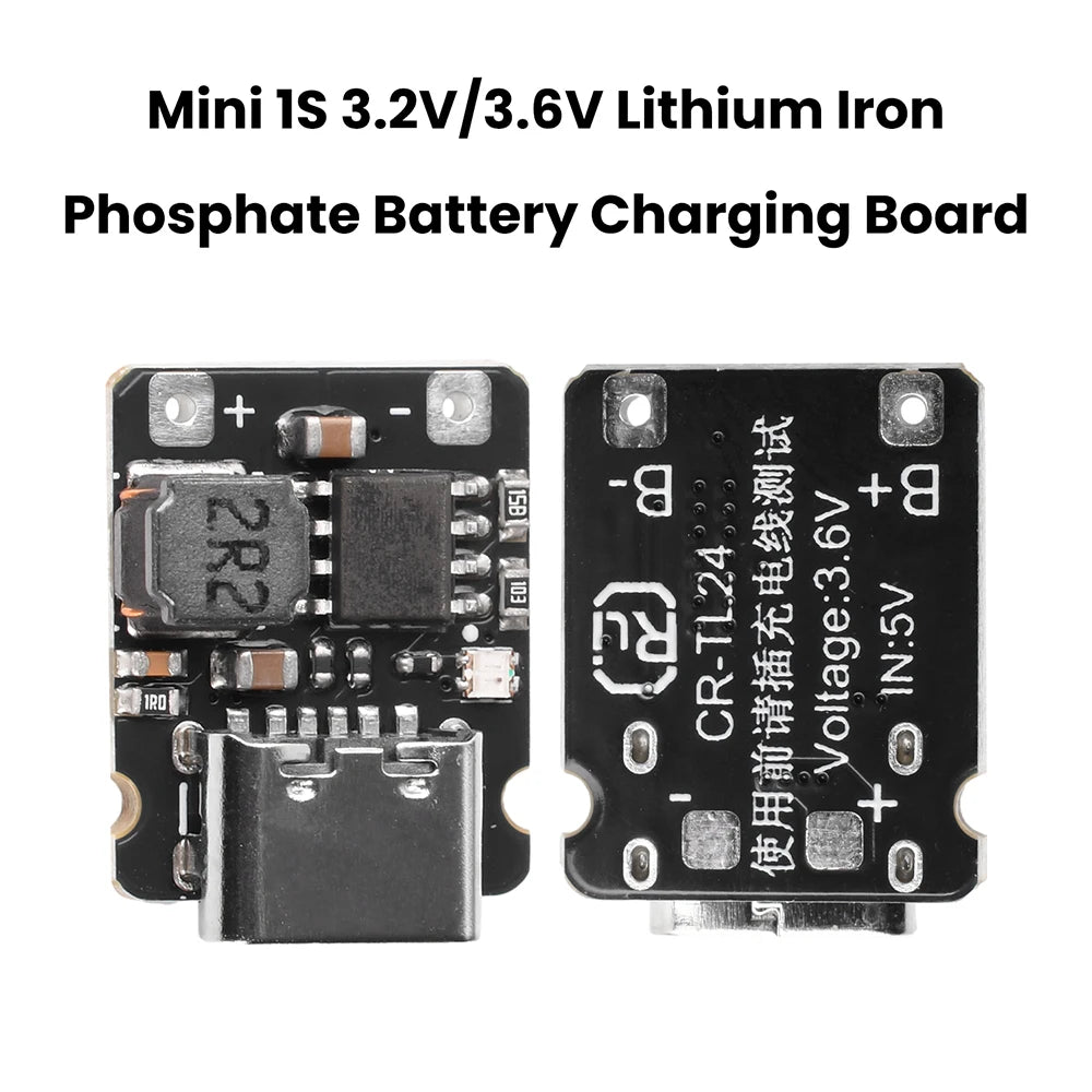 Mini 1S 3.2V 3.6V Lithium Iron Phosphate Battery Charging Board 2.4A Fast Charger Module Trickle Constant Current Charging Oasis Select