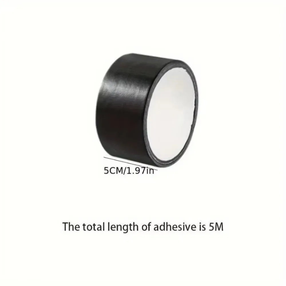 Black Cloth-based Adhesive Tape 5/10cm Multifunctional Seat Patch Strips High-viscosity Leather Seat Hole Repair Tape Oasis Select 5cmx5m