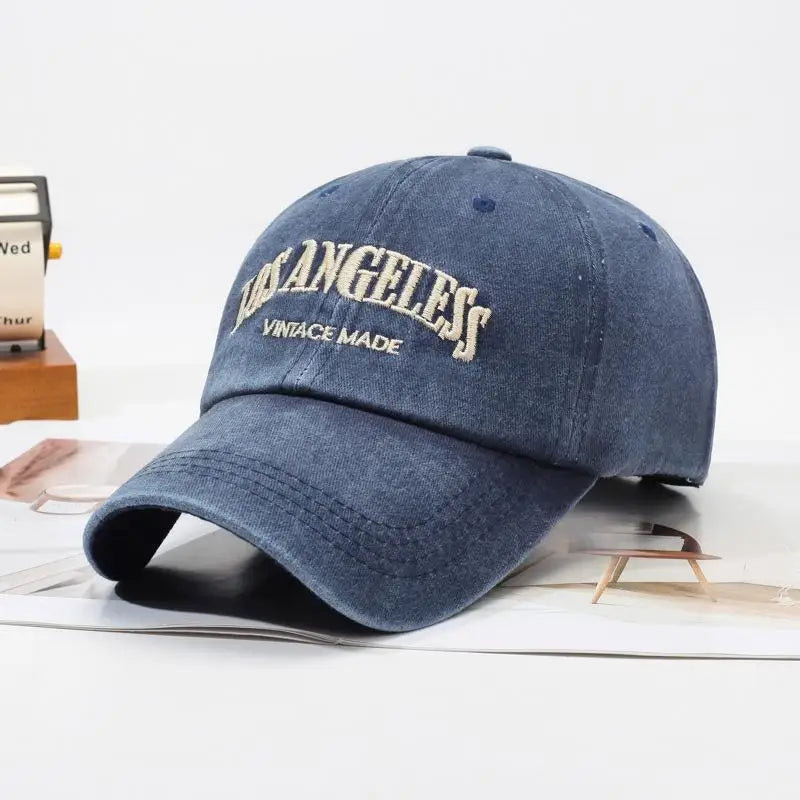 Washed Embroidered Baseball Cap Men Women uv차단 шляпа женская от солнца Gorros para el sol de mujer Adjustable Cap Summer Sun Hat Oasis Select B8