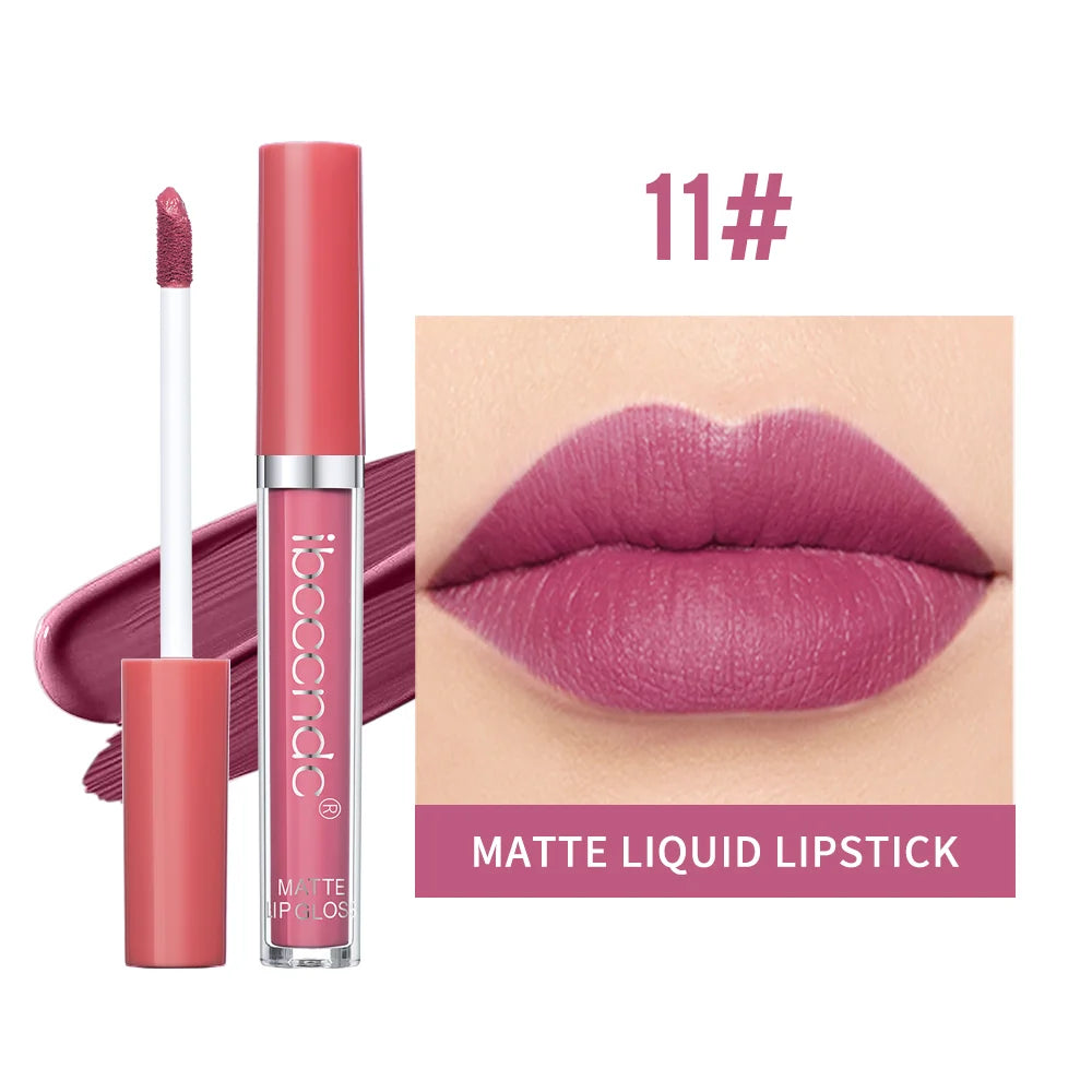 Matte Velvet Lip Gloss Lipstick Waterproof Non-stick Cup Not Easy To Fade Long Lasting Lip Glaze Lipstick Makeup Cosmetics Oasis Select Color 11