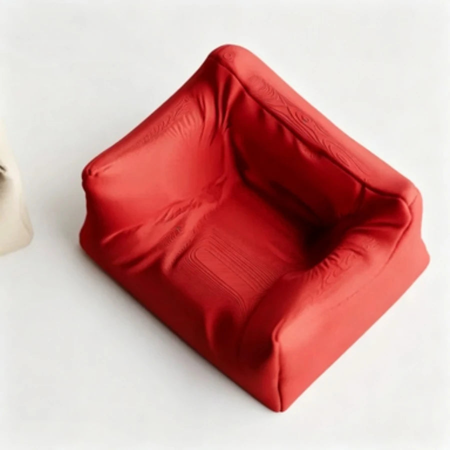 3D Cute Mini Sofa Earbud Holder Stand Creative Desktop Display Bracket for Earphones Universal Earphone Case Storage Cradle Oasis Select Red