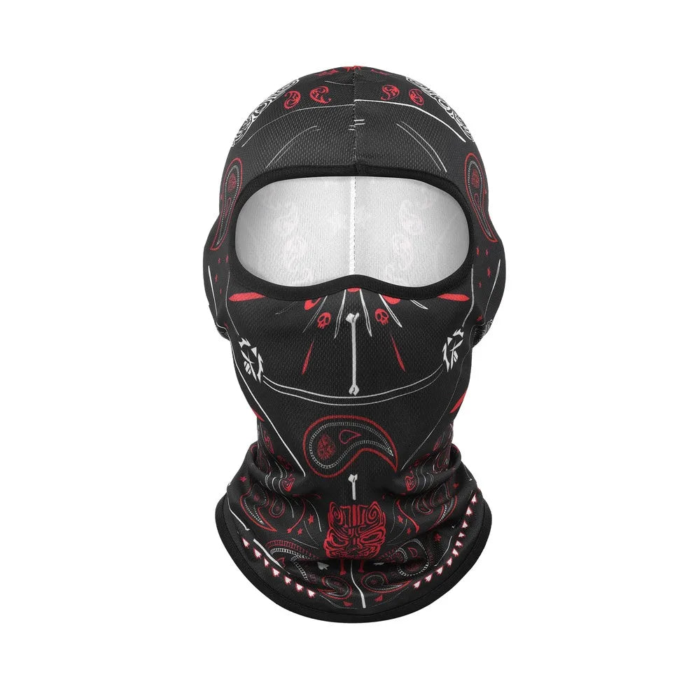 Fashion Ice Silk Cool Balaclava Breathable Sun Protection Motorcycle Cycling Mask Quick Dry Face Cover Headwear Summer Oasis Select 6