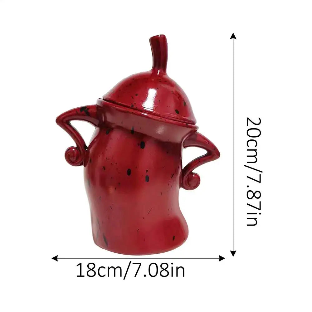 Canister With Attitude Creative Akimbo Cup Mugs Food Jars for Kitchen Storage Container with Airtight Lid Christmas Decoration Oasis Select B