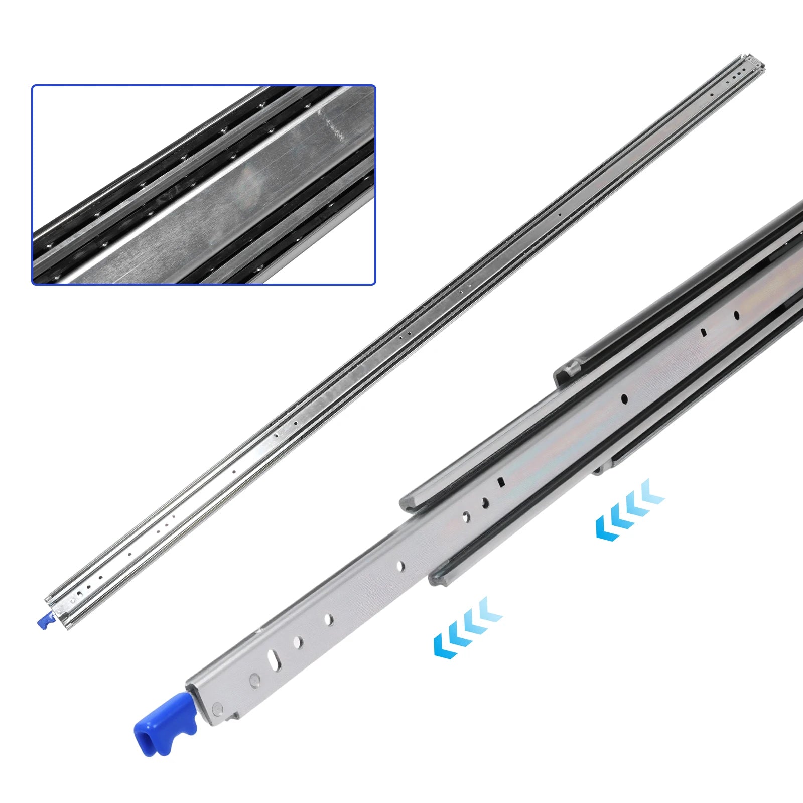Heavy Duty Side Mount Drawer Slides – Full Extension Ball Bearing Industrial Drawer Slides Oasis Select