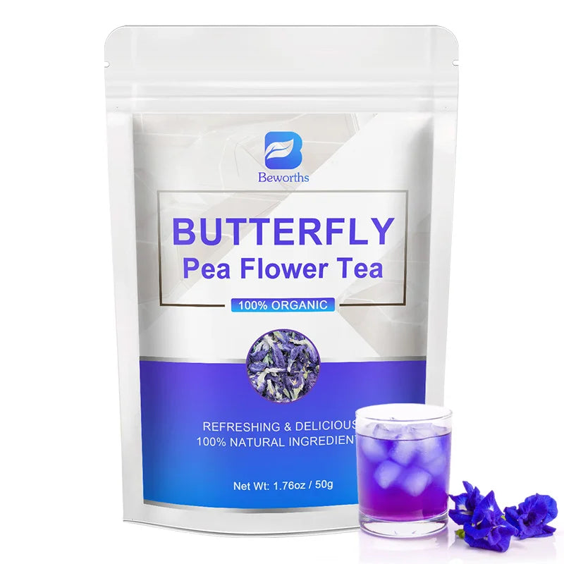 BEWORTHS 100% Natural Butterfly Herb Extract Enhances Immunity, Rich in Vitamin C and E Antioxidant Supplements for Beauty Oasis Select 50g United States