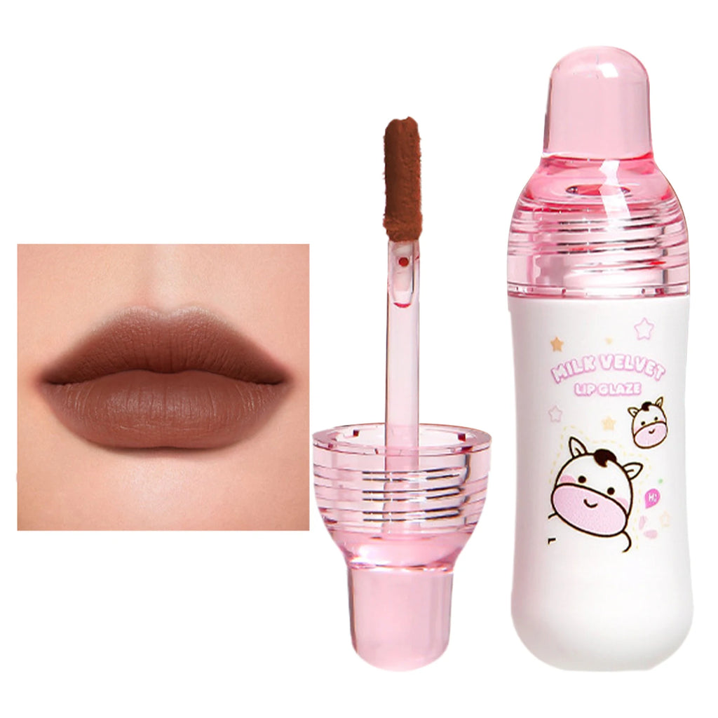 Velvet Matte Lip Gloss Set – 10 Shades, Non-Stick & Long-Lasting