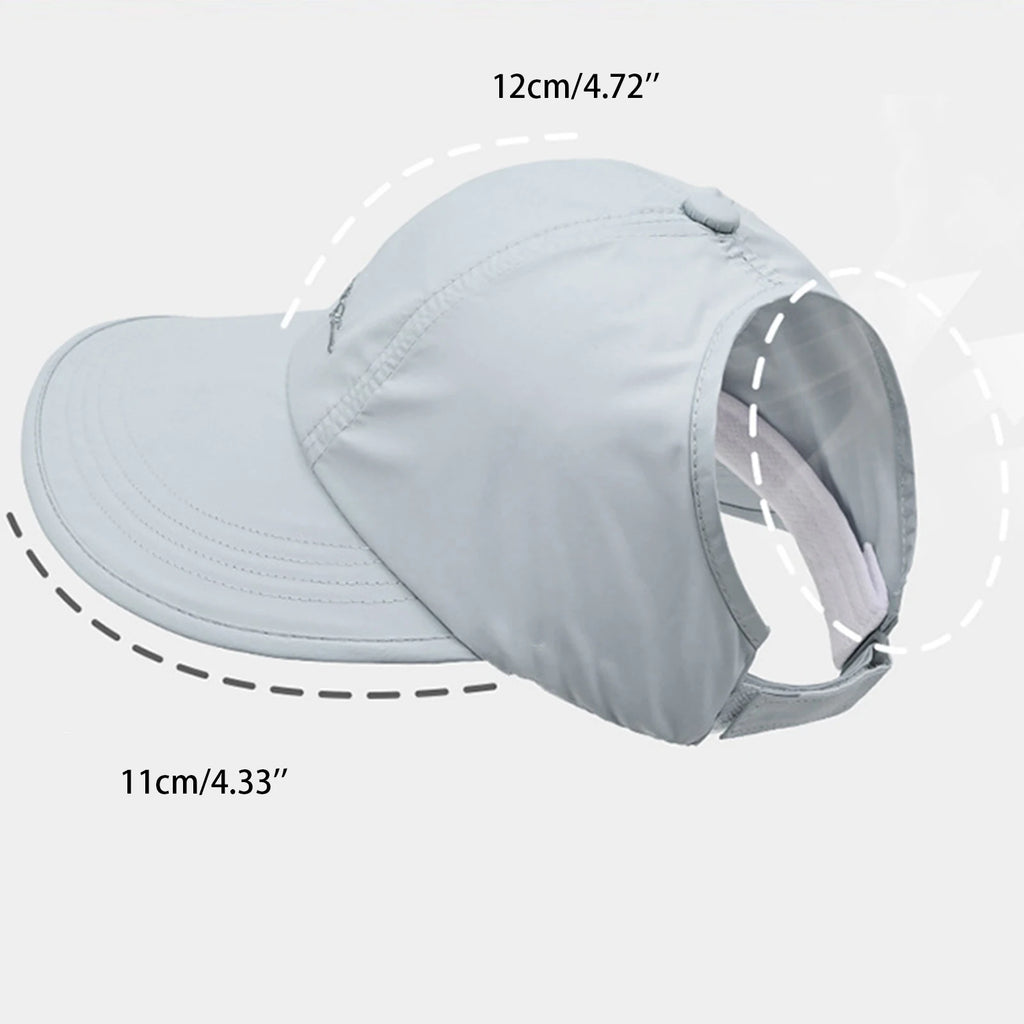 Summer Quick Drying Sun Hat UPF 50 Wide Brim Duckbill Bucket Hat Breathable Foldable Outdoor Sports Beach Fishing Women Hat Oasis Select