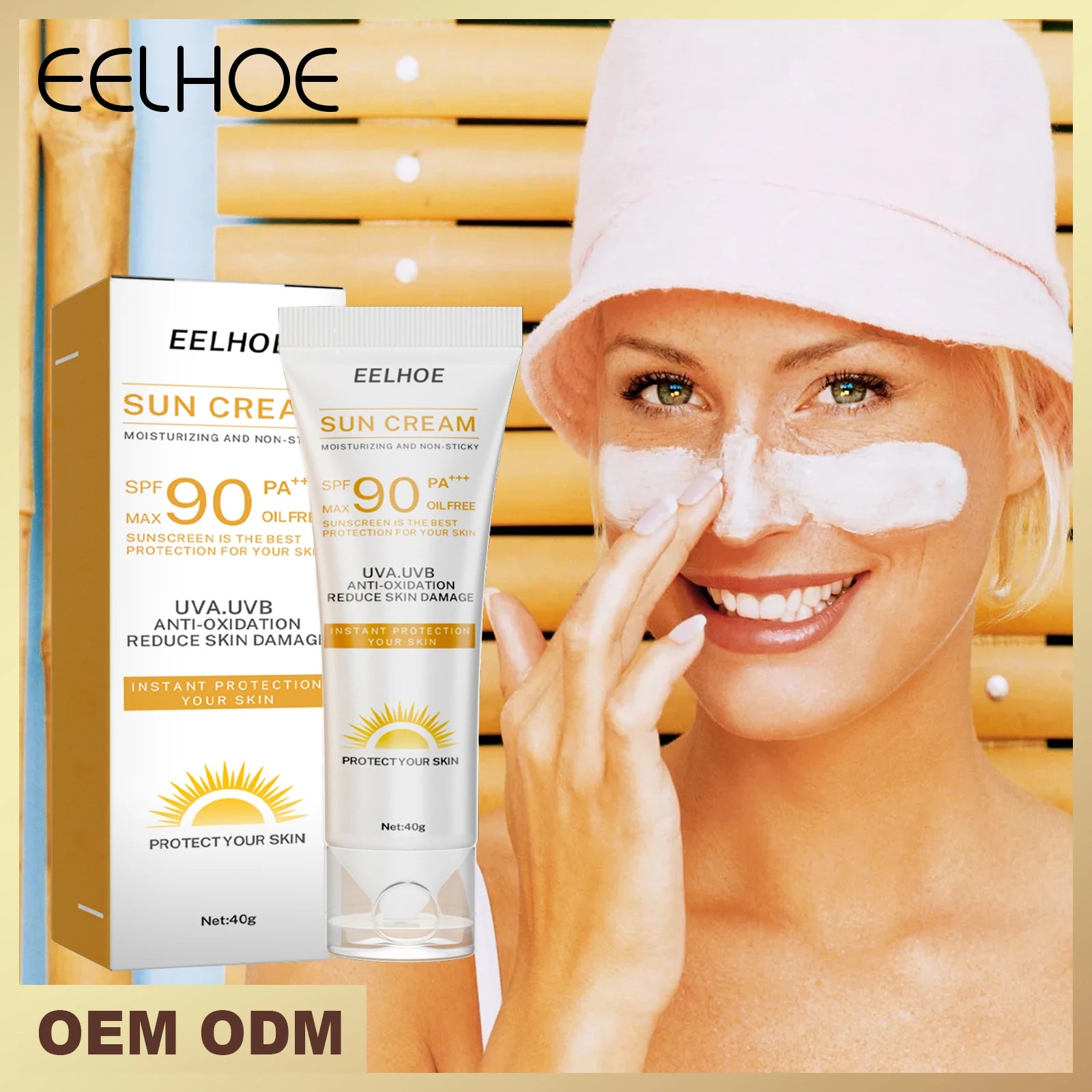 Eelhoe SPF 90 Whitening Sunscreen Cream – Face & Body 40g