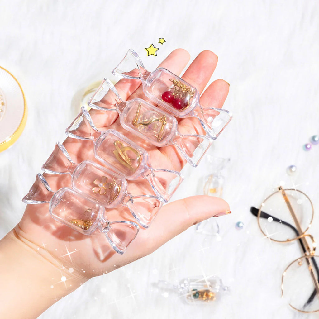 Candy Shape Transparent Jewelry & Mini Storage Box Organizer Jewelry Storage Box Oasis Select