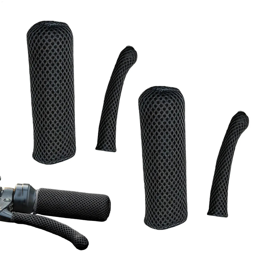 Motorcycle Handle Cover Non-Slip Breathable Sleeve Ice Silk Hand Grip Sleeve Universal Summer Electric Tricycle Handle Cover Oasis Select