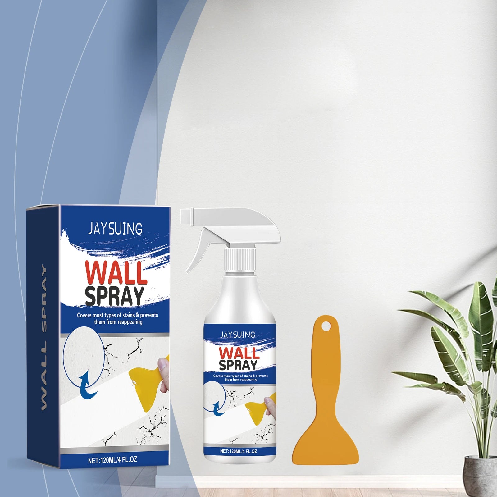 Jaysuing Wall Repair Paint Decontamination Waterproof And Sun Resistant Paint Renovation Cover Wall Renovation Spray Oasis Select