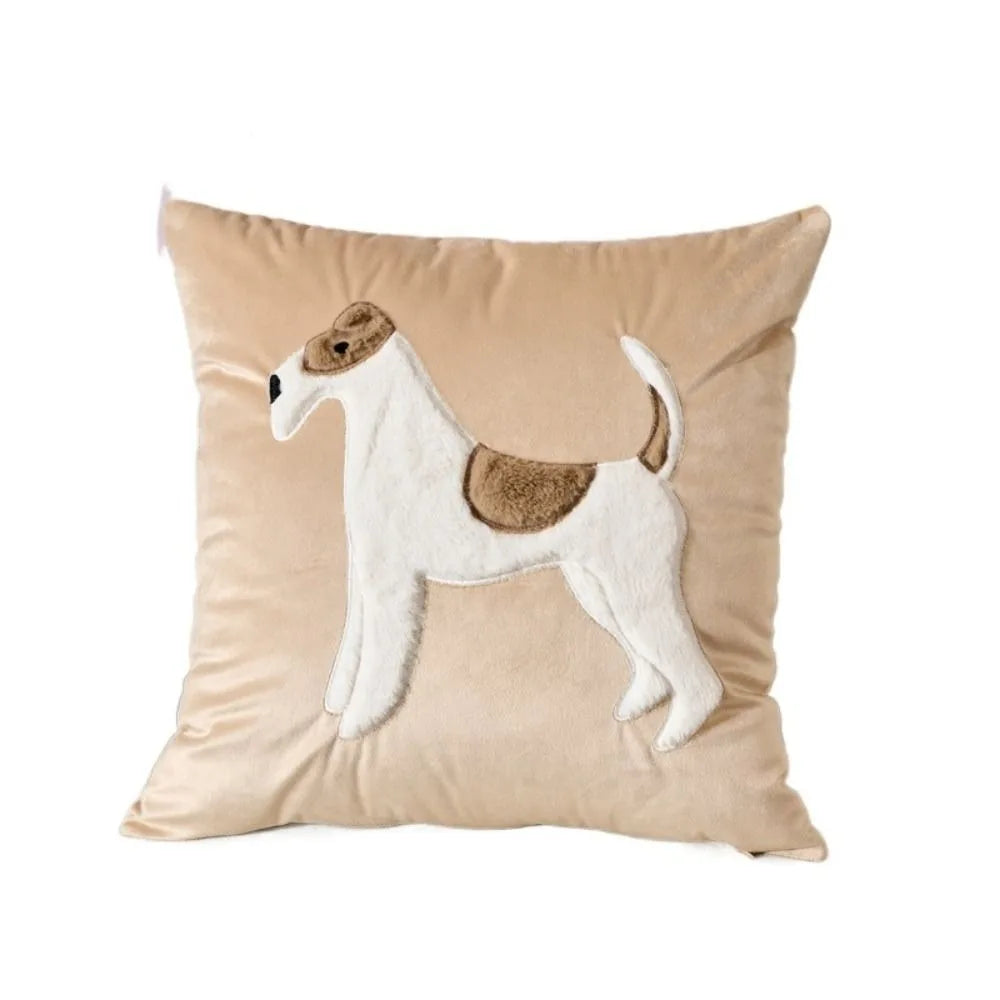 Rabbit Pattern Cushion Cover 45x45cm – Soft Cotton Pillowcase