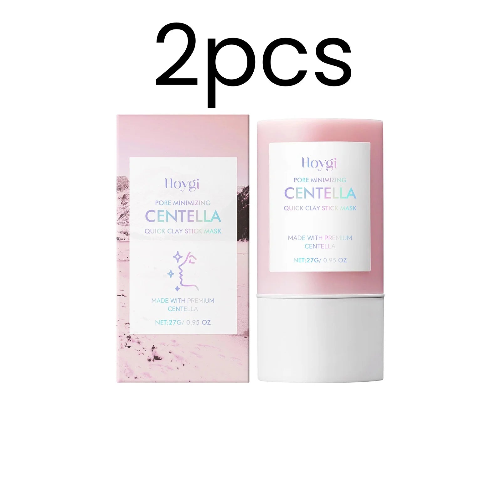 Hoygi Centella Clay Stick Mask – Pore Minimizing & Moisturizing Clay Face Mask Oasis Select 2pcs