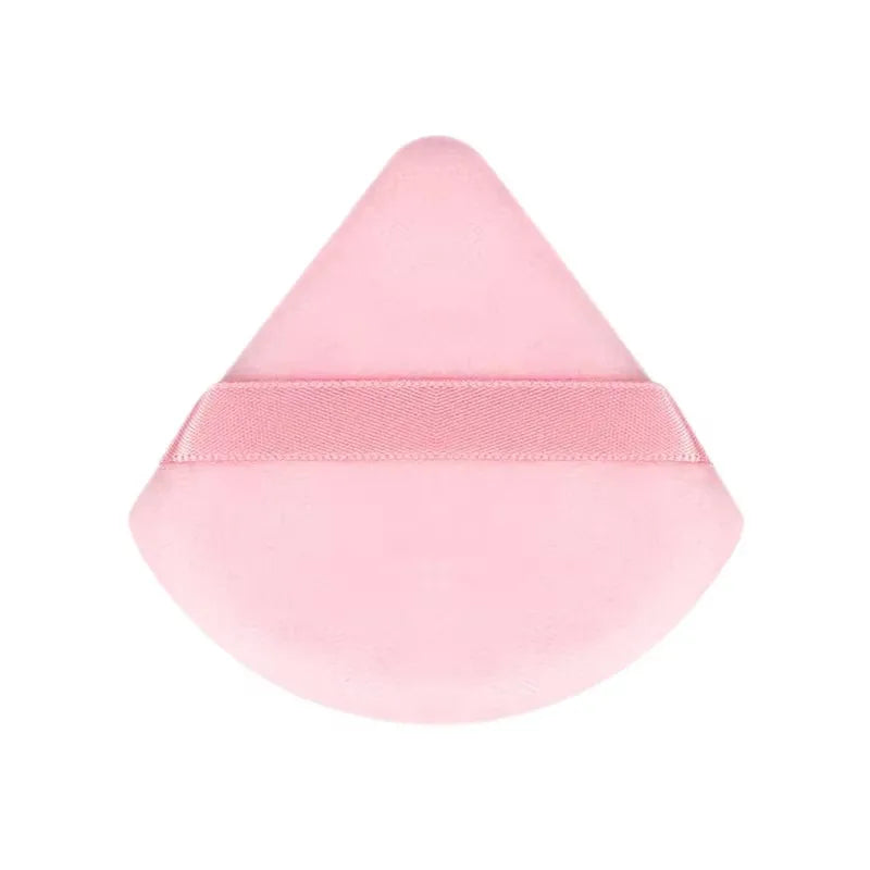 1/3/5/7/9pcs Velvet Cosmetic Powder Pufff Makeup Sponge Puff Dry Use Triangle Makeup Puff Women Soft Smooth Face Makeup Tools Oasis Select 1pcs pink