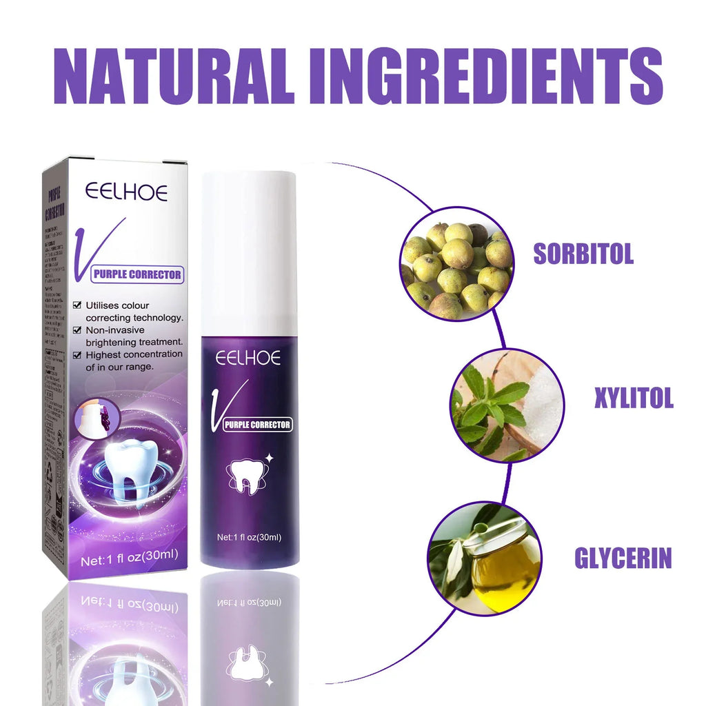 Teeth Whitening Color-Correcting Toothpaste | Stain Remover