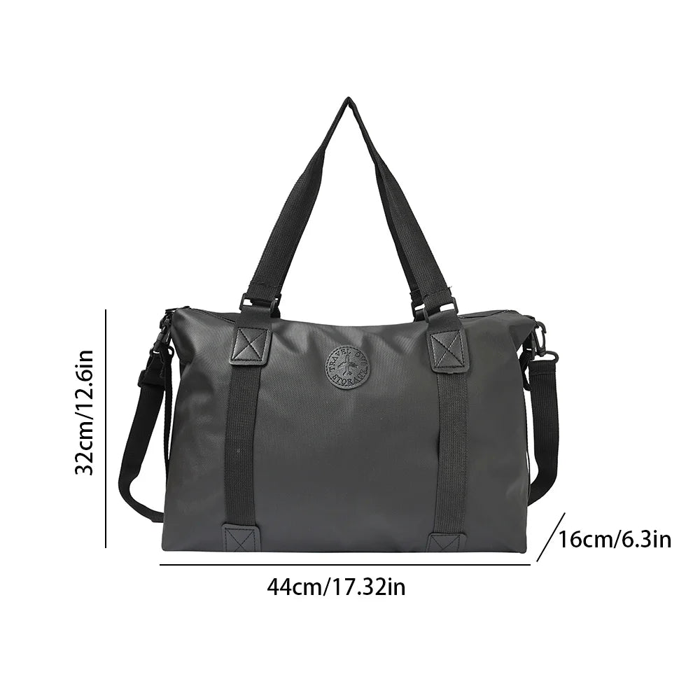 Waterproof Oxford Travel Duffel Bag, Large Capacity Wet Dry Gym Bag with Luggage Sleeve, Crossbody Handheld for Short Trips Oasis Select