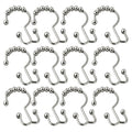 12-Pack Double-Sided Shower Curtain Hooks | Rustproof Stainless Steel