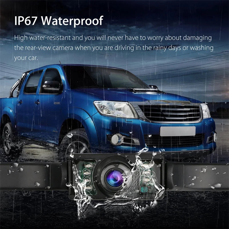 License Plate Camera Universal CCD High-definition Night Vision Colorful 170 Degrees Waterproof Backup Camera For GPS Monitor Oasis Select