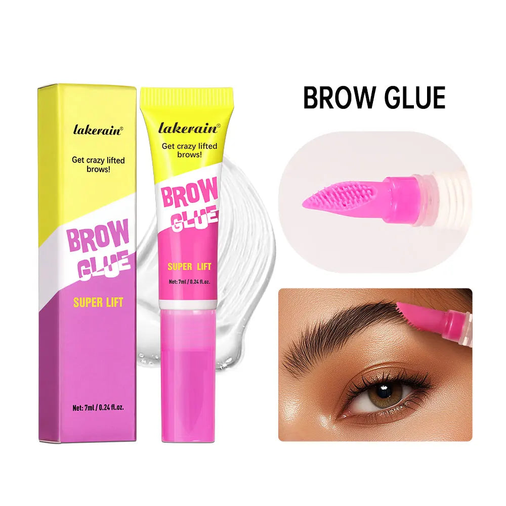 Waterproof Clear Brow Lamination Gel & Brush 2-in-1 Eyebrow Setting Gel Oasis Select 1pc