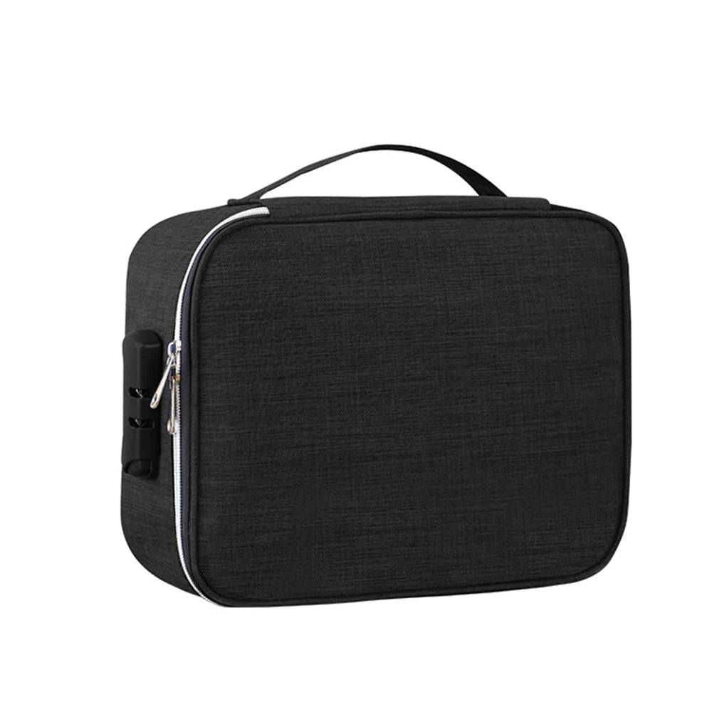 Oxford Travel Storage Bag with Password Lock | 3-Layer Organizer