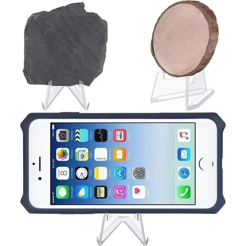 30/10PCS Triangular Card Display Stand Mini Acrylic Idol Photo Picture Holder Stands for Coin Sports Trading Cards Display Racks Oasis Select
