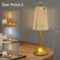 Rechargeable Crystal LED Table Lamp Touch Sensor Desk Light 3 Color Dimmable For Bedroom Bar Hotel Atmosphere Room Decor Lightin Oasis Select Type B