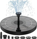 3.5W Solar Fountain Pump, Solar Water Pump Floating Fountain Built-in 1500mAh Battery, with 6 Nozzles, for Bird Bath Oasis Select Without Battery