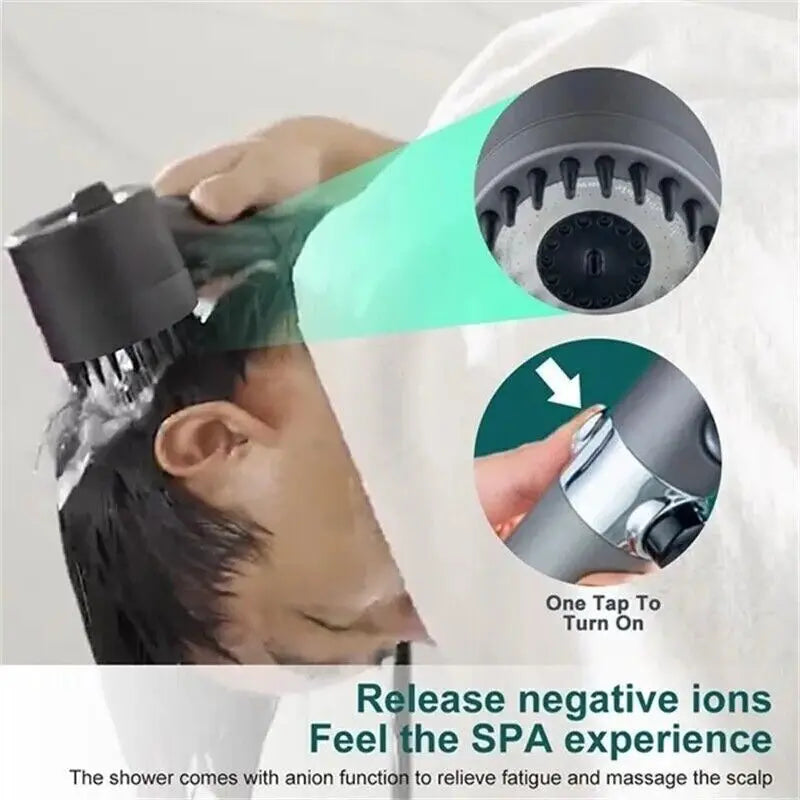 3 Modes Temperature Display Large Shower Head High Pressure Portable Filter Rainfall Faucet Tap Bathroom Innovative Accessories Oasis Select