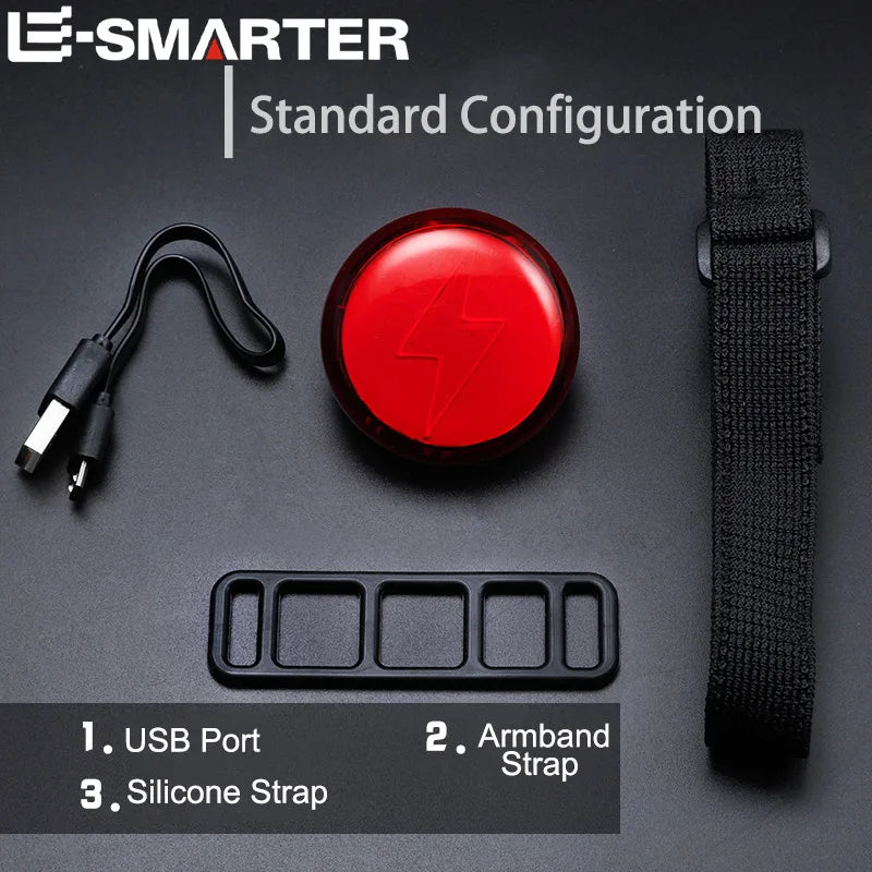 Night Running Riding Helmets Portable Lights Rechargeable Car Lights Lightning Sports Safety Warning Lights Bicycle Taillights Oasis Select 1802A