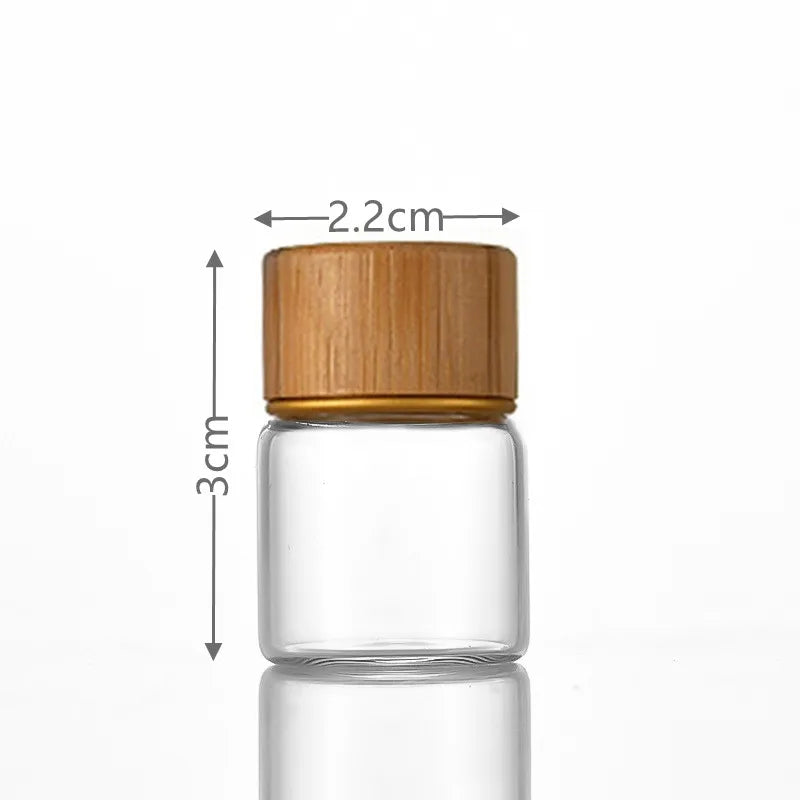 Mini Small Glass Bottles with Cork Stopper Jars Tiny Wedding Vials Message Favor Containers DIY Wishing Bottle Party Gifts Oasis Select
