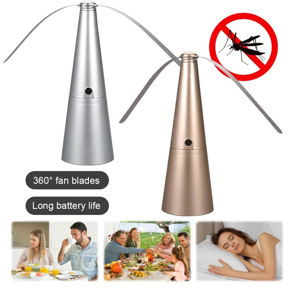 Battery Operated Fly Fan for Tables – Portable Bug Repellent Fly Repellent Fan Oasis Select