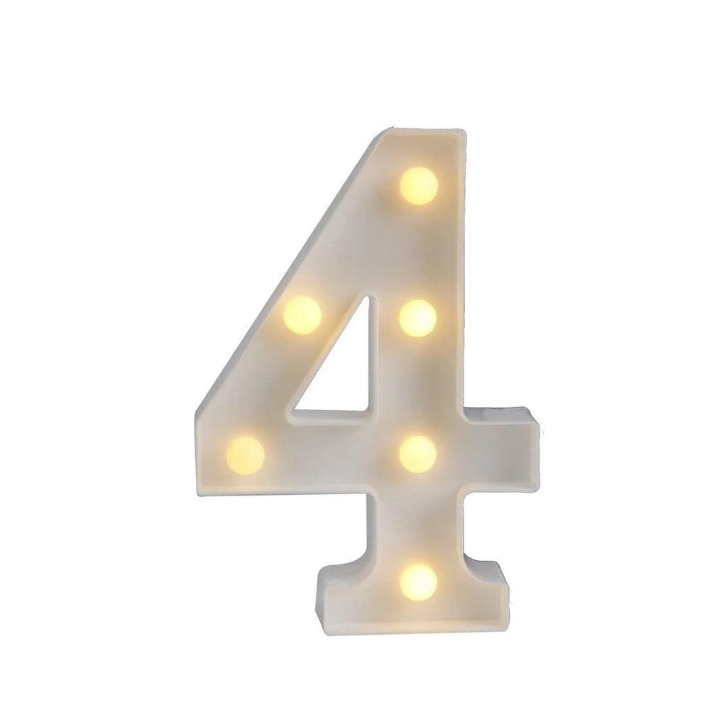 Light Up Letter Led Alphabet Number Plastic Battery Operated Party Sign Wedding Festival Stand Decoration No Batteries Included Oasis Select