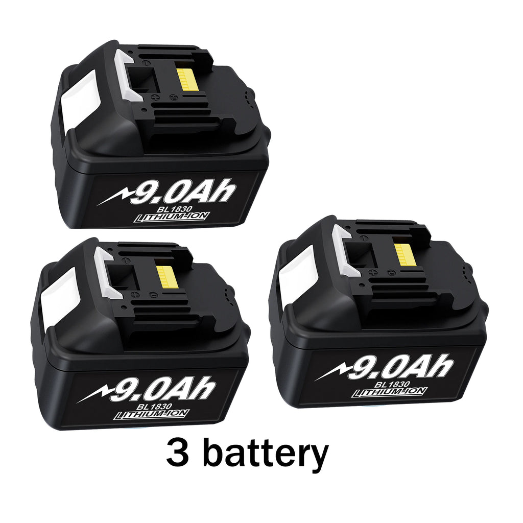Battery 18V For Makita BL1860 BL1850B BL1850 BL1840 BL1830 Screwdriver Battery Charger 18V Replacement Power Tool Batteries lxt Oasis Select 3 battery 9.0Ah